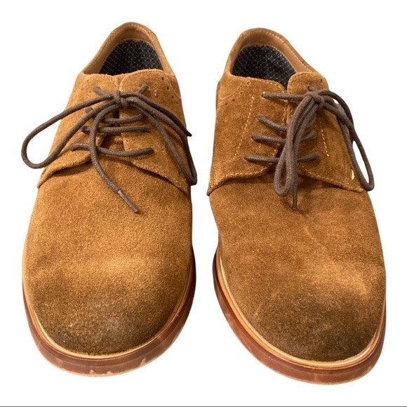 Fairlane mens sz 9 brown suede derby Oxford shoes main image 9